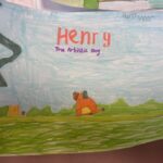 Henry the Artistic dog y5 Springwell Primary School